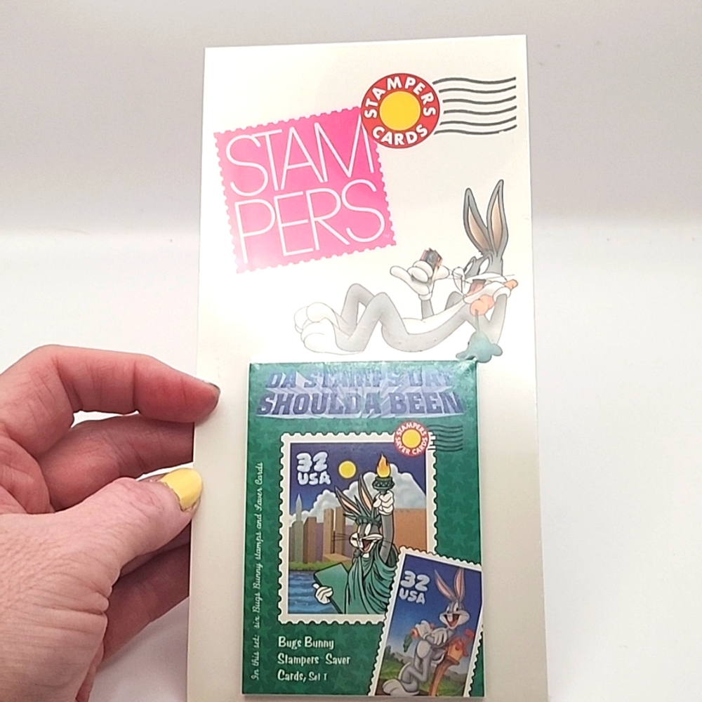 Vintage 1996 USPS Stampers Cards Bugs Bunny NWT